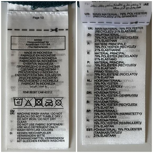 Adidas Parlay Padded Cycling Bib Shorts Women’s Small Green HM3159 MSRP $200 NWT - Picture 9 of 12